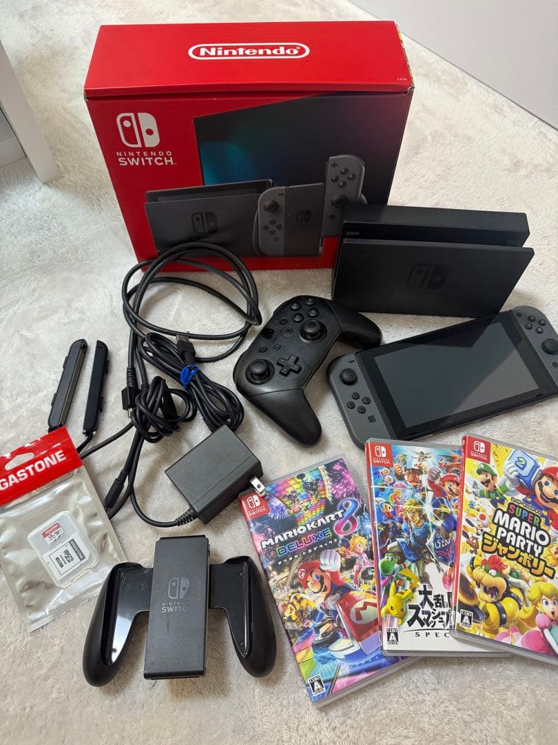 ＊Nintendo switchセット＊コントローラー人気ソフトメモリーカード付