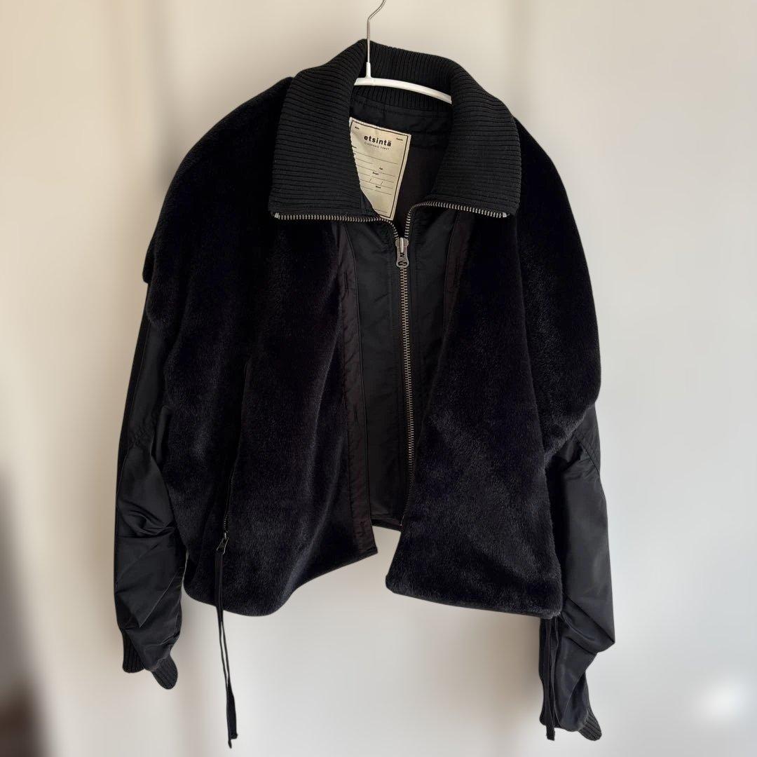 美品　etsintaエシンタ CIAOPANIC TYPY ファー切替ジャケット