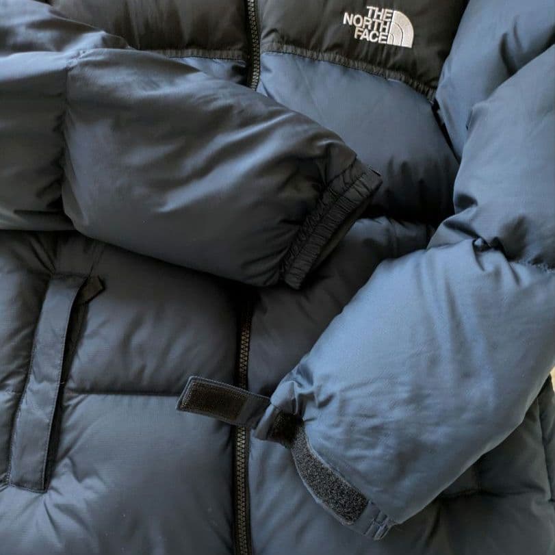 極美品　 ザノースフェイス　ヌプシジャケット　ネイビー×ブラック　キッズ　150