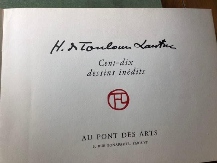 ロートレック　素描画集。