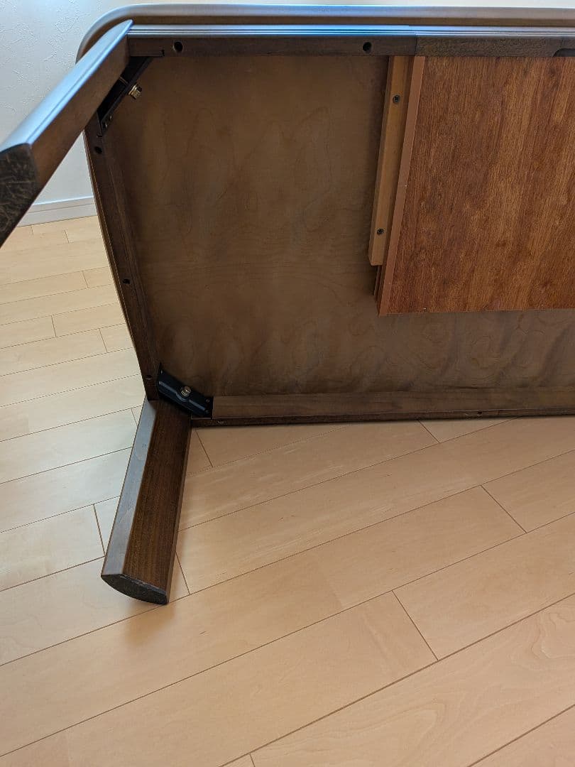 ローテーブル 引き出し付き リビングテーブル ダークブラウン