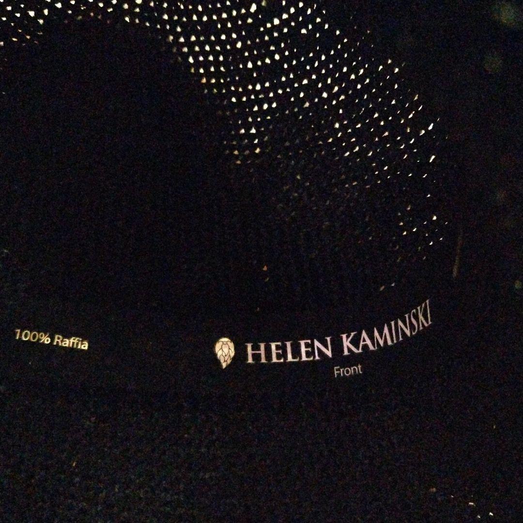 ★新品未使用★ヘレンカミンスキーラフィア帽子　ブラック