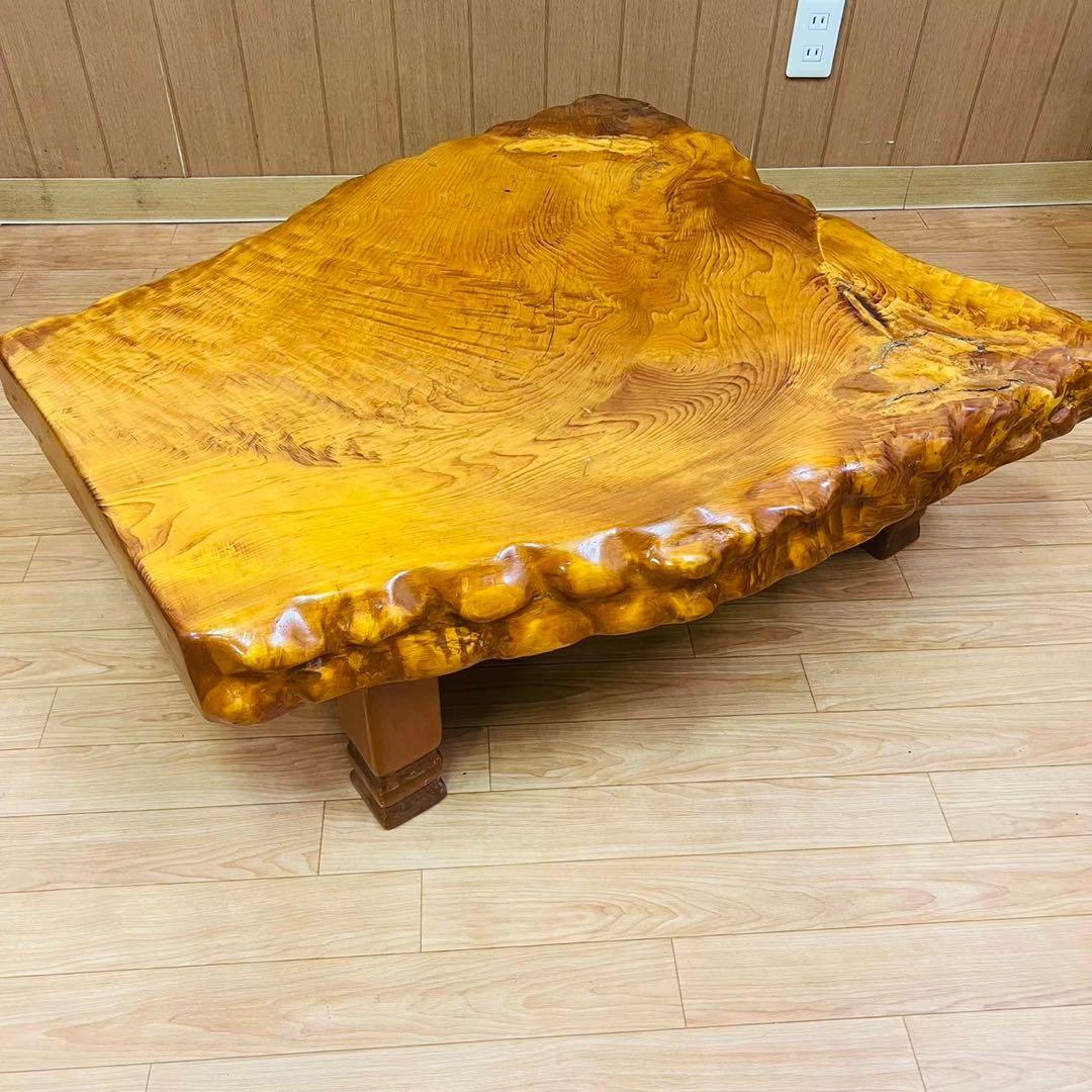 一枚板 木製 ローテーブル 座卓天然木 机 テーブル 和風 センターテーブル