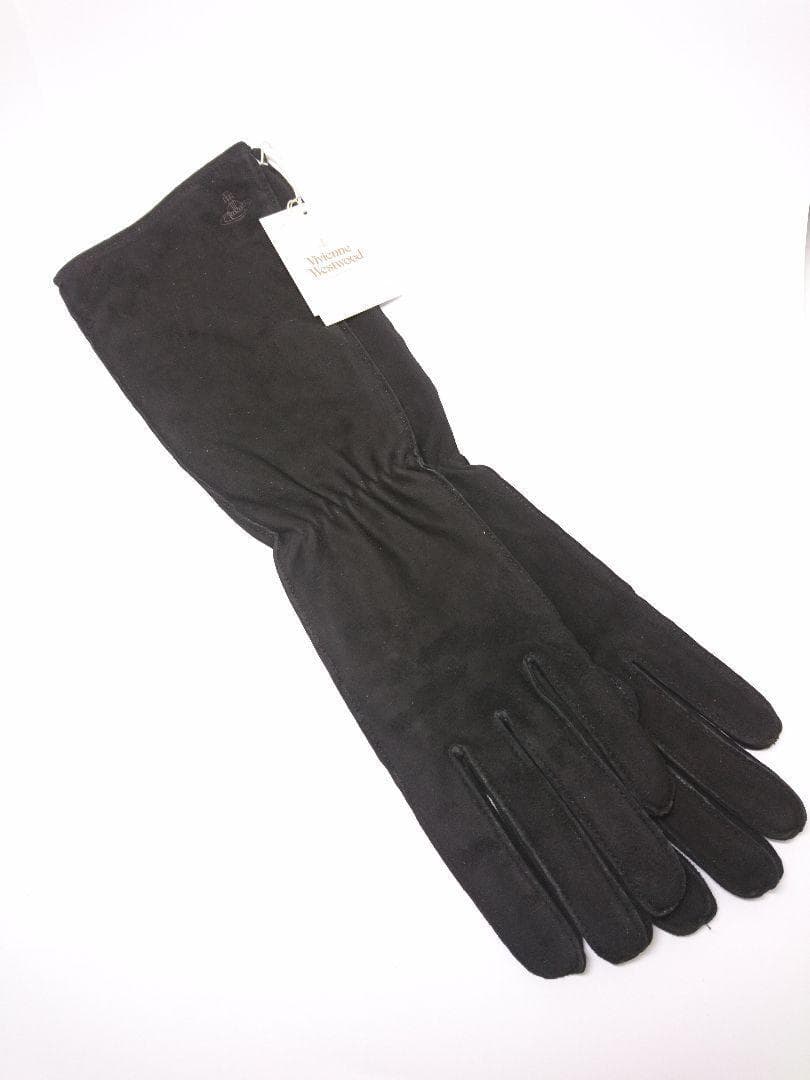 新品 ヴィヴィアンウエストウッド 手袋 グローブ 2way レザー ロング 黒