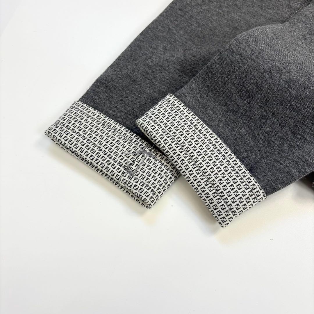 FENDI シモネッタ 7A ズッカ ジャケット ペプラム グレー　120cm