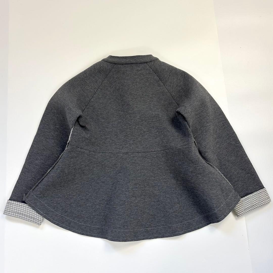 FENDI シモネッタ 7A ズッカ ジャケット ペプラム グレー　120cm
