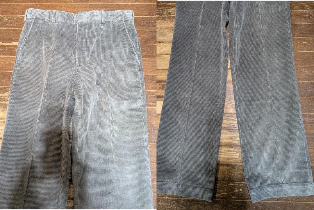 ★新品80sUSA製W85LLbeanコーデュロイパンツ/フリスコBEN黒チビ