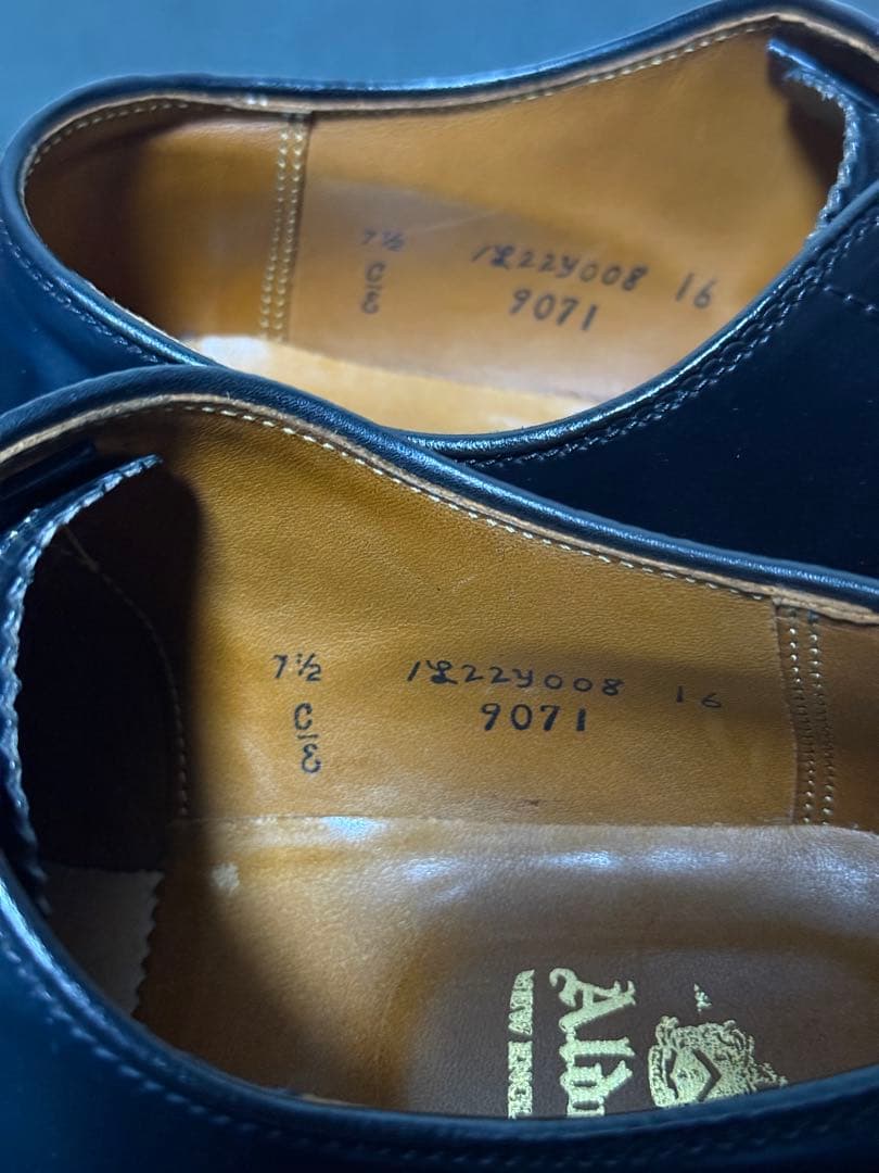 Alden 9071 黒 ドレスシューズ 7 1/2 E コードバン