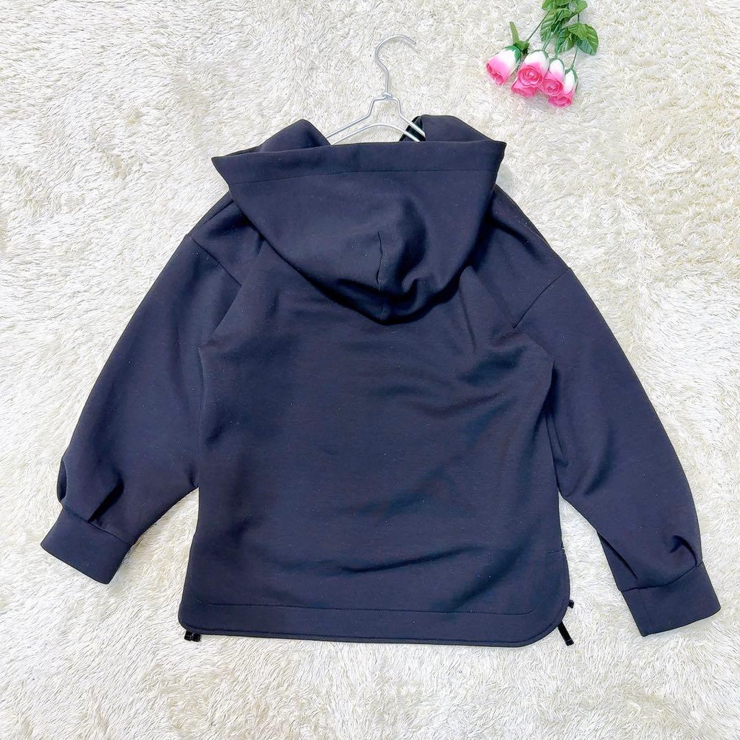 グレースクラス　サイドジップパーカー ダンボール素材　黒　ブラック