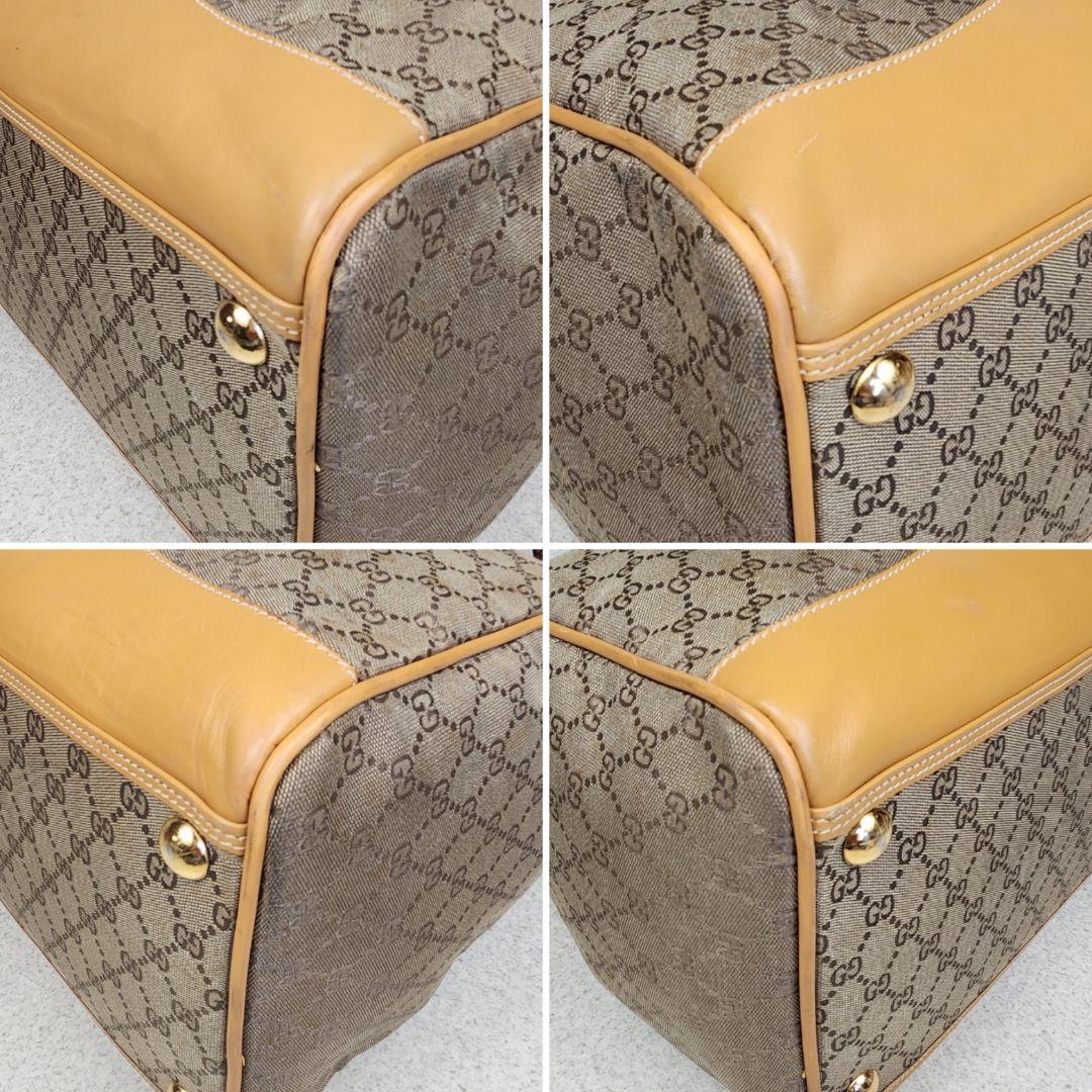 GUCCI // GG キャンバス ボストンバッグ レザー 2way 大容量