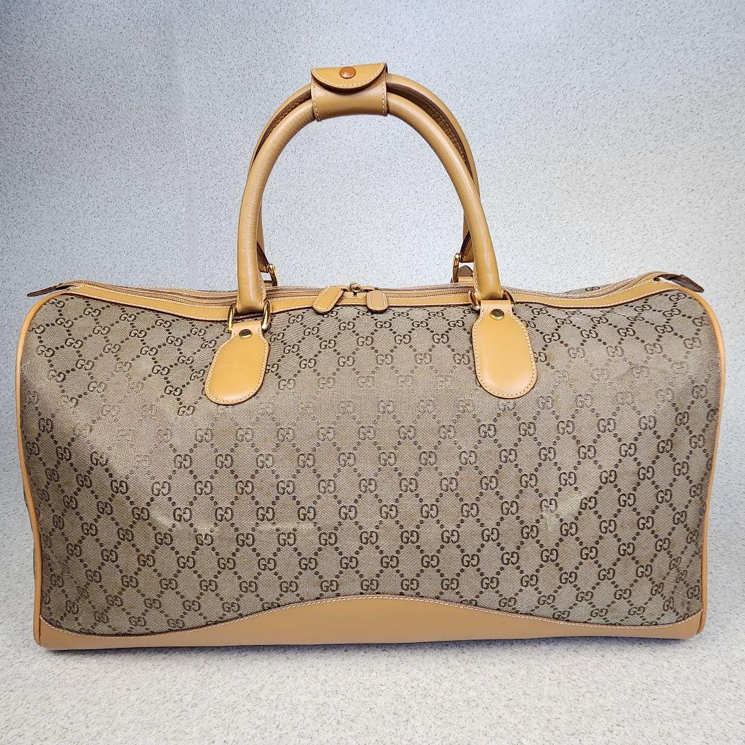 GUCCI // GG キャンバス ボストンバッグ レザー 2way 大容量