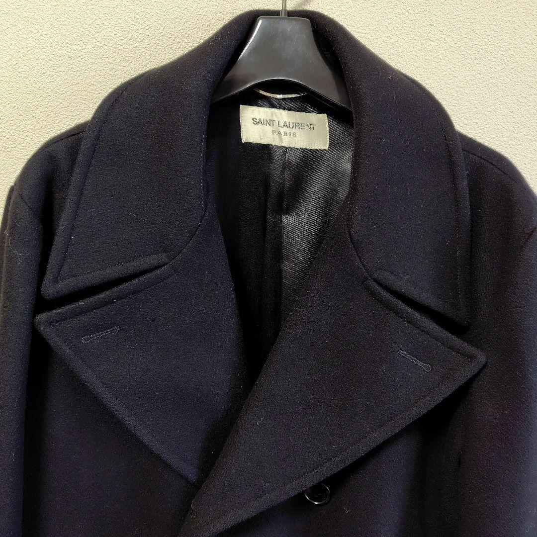 SAINT LAURENT PARIS ウール ピーコート 最終価格