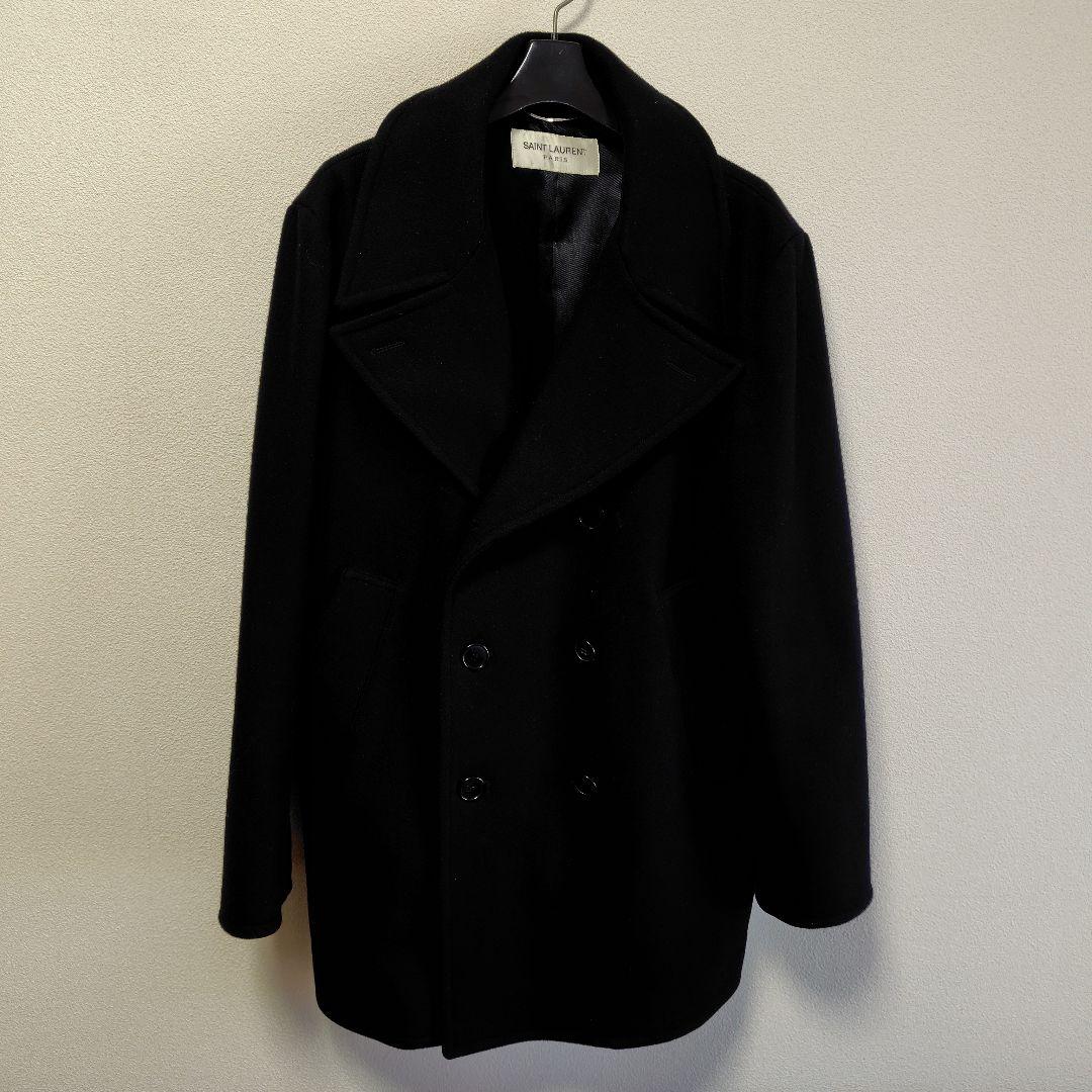 SAINT LAURENT PARIS ウール ピーコート 最終価格