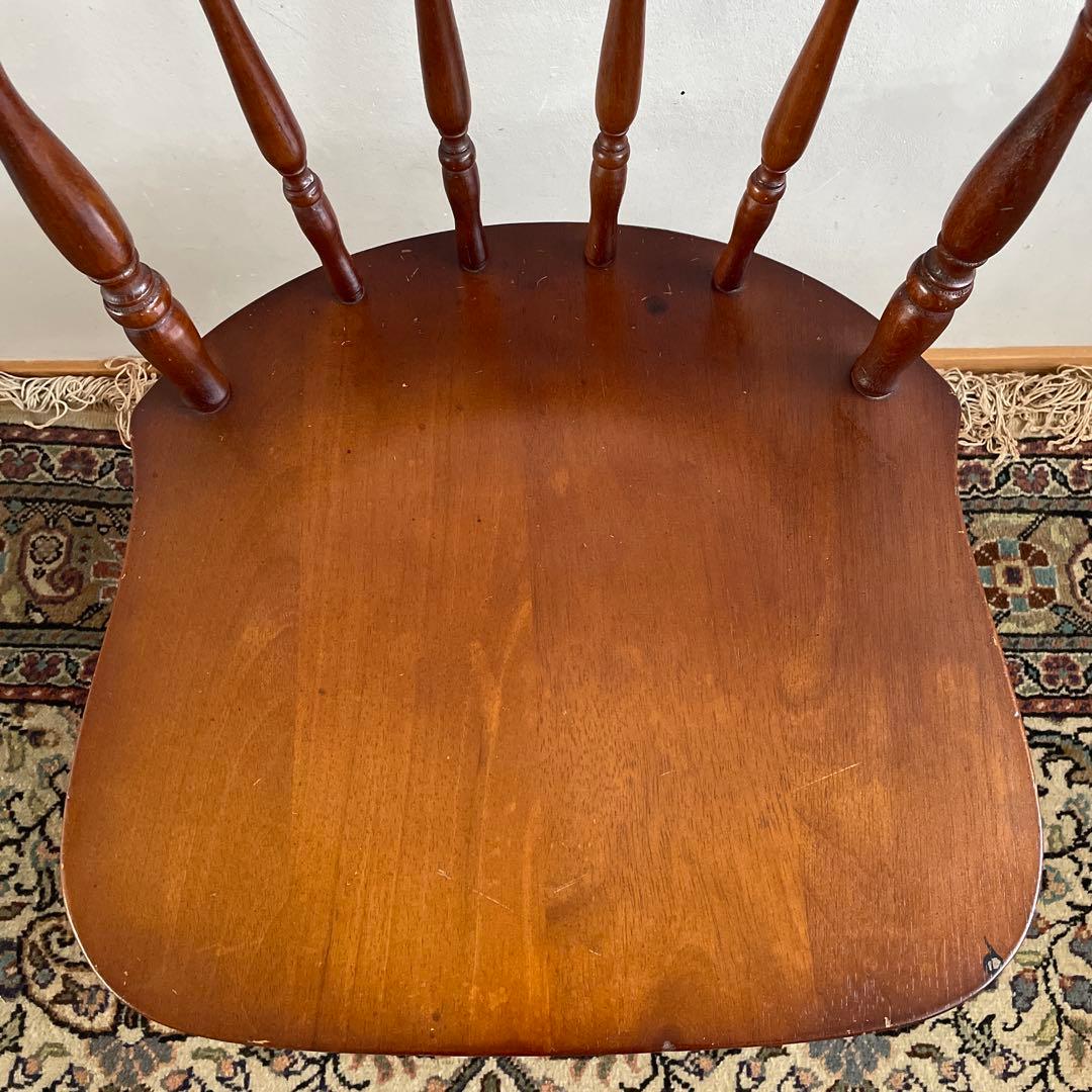 ④ミキモク　ウィンザーチェア　ダイニングチェア　レトロ　アンティーク