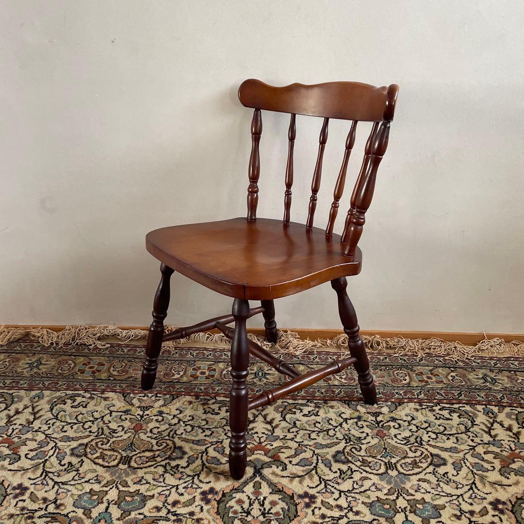 ④ミキモク　ウィンザーチェア　ダイニングチェア　レトロ　アンティーク