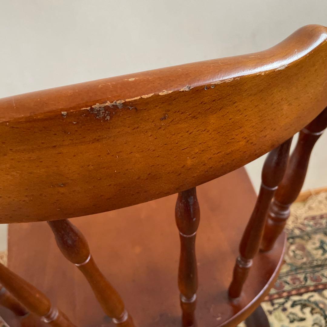 ④ミキモク　ウィンザーチェア　ダイニングチェア　レトロ　アンティーク