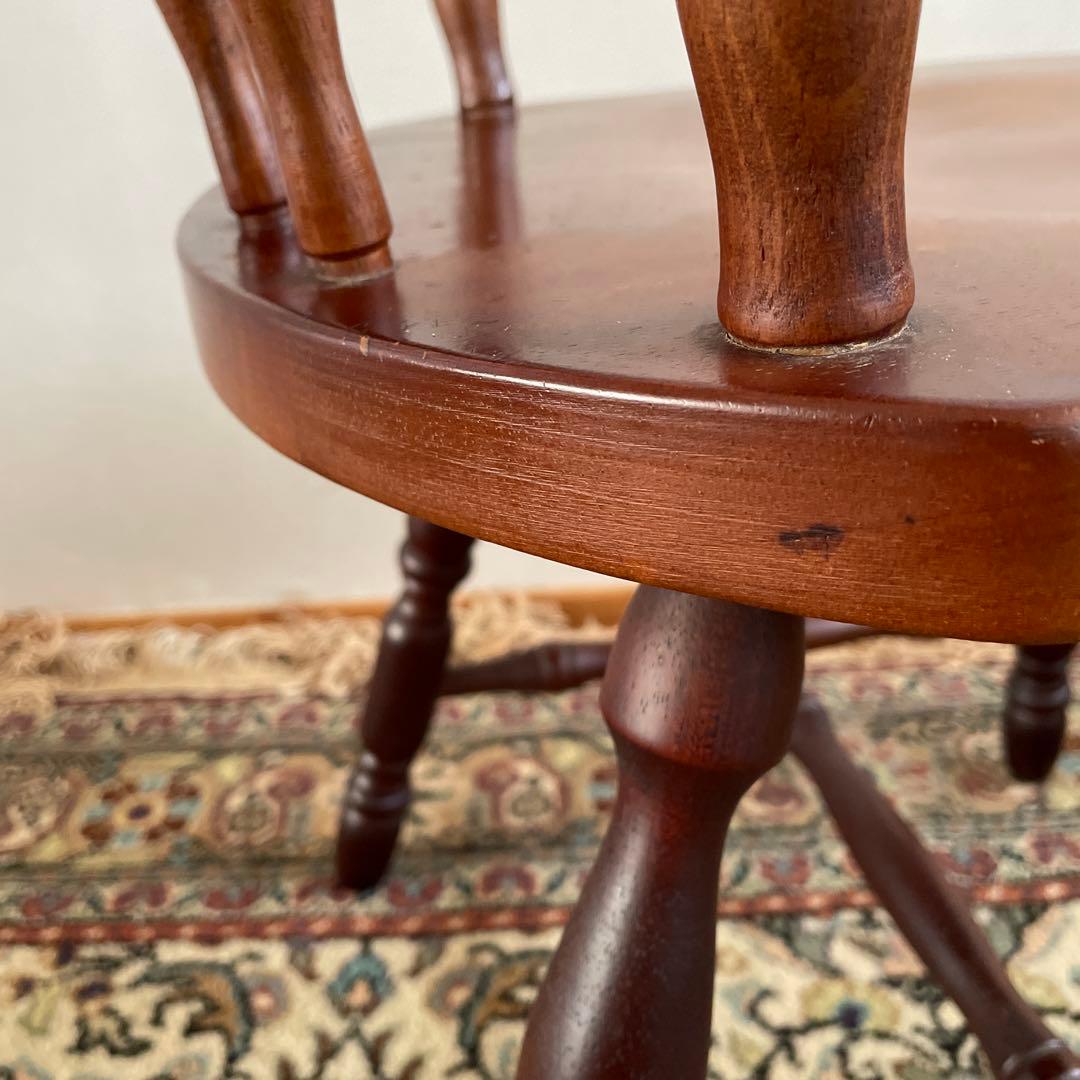 ④ミキモク　ウィンザーチェア　ダイニングチェア　レトロ　アンティーク