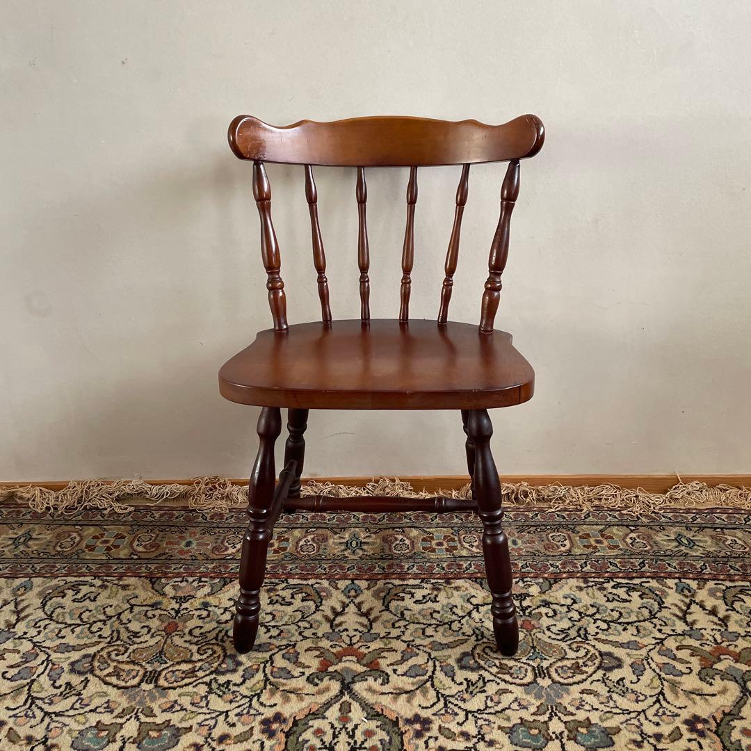 ④ミキモク　ウィンザーチェア　ダイニングチェア　レトロ　アンティーク