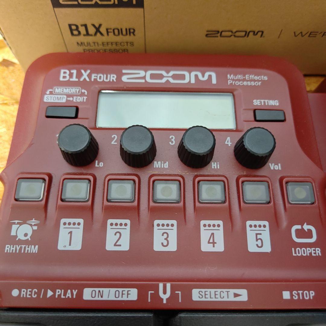 ZOOM B1X FOUR マルチエフェクター　電源付き