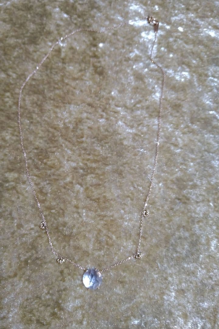 K18YG トパーズ 4.84ct ネックレス｜ヨシノブ 多面カット 着画あり