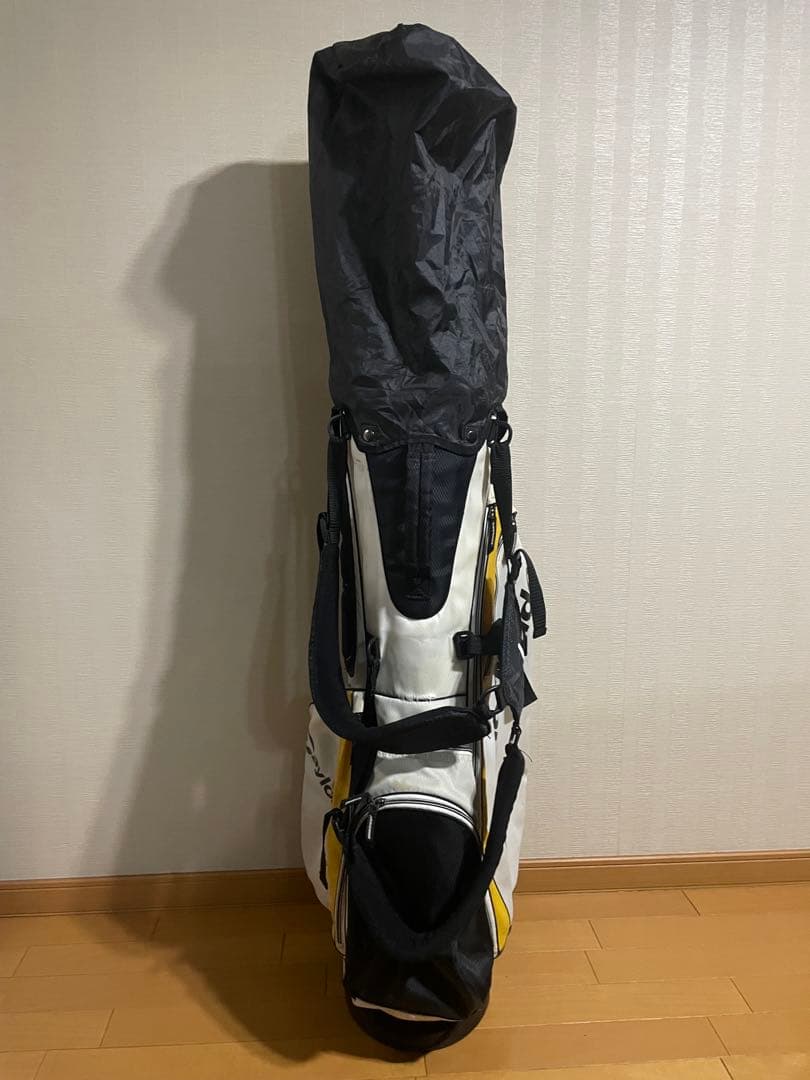 TaylorMade 軽量キャディバッグ ホワイト/ブラック/イエロー