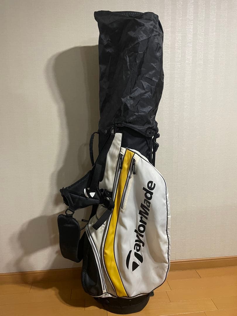 TaylorMade 軽量キャディバッグ ホワイト/ブラック/イエロー