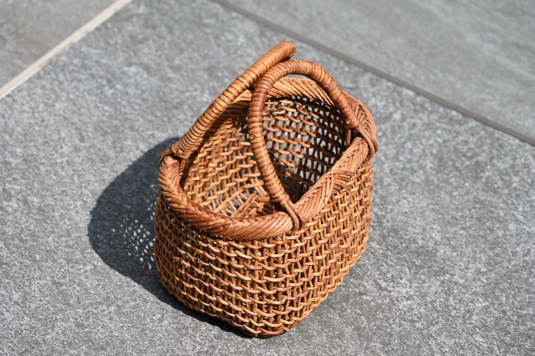 中川原信一 あけび籠 カゴバッグ