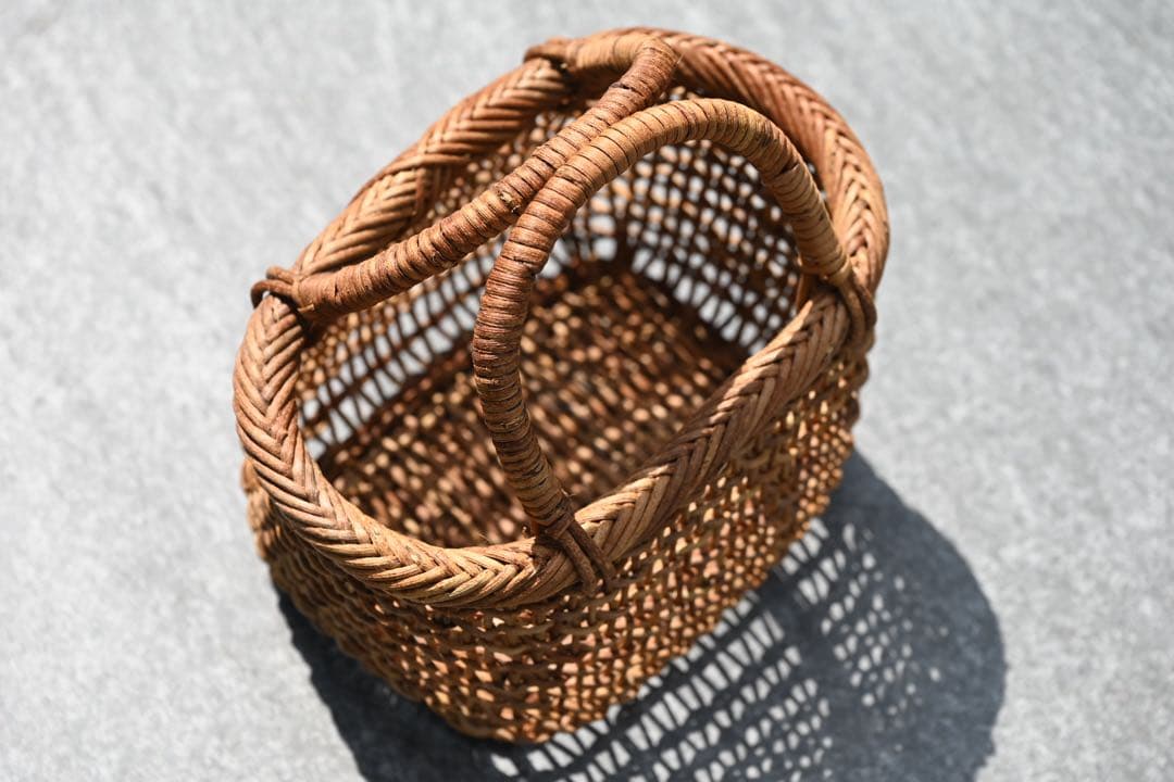 中川原信一 あけび籠 カゴバッグ