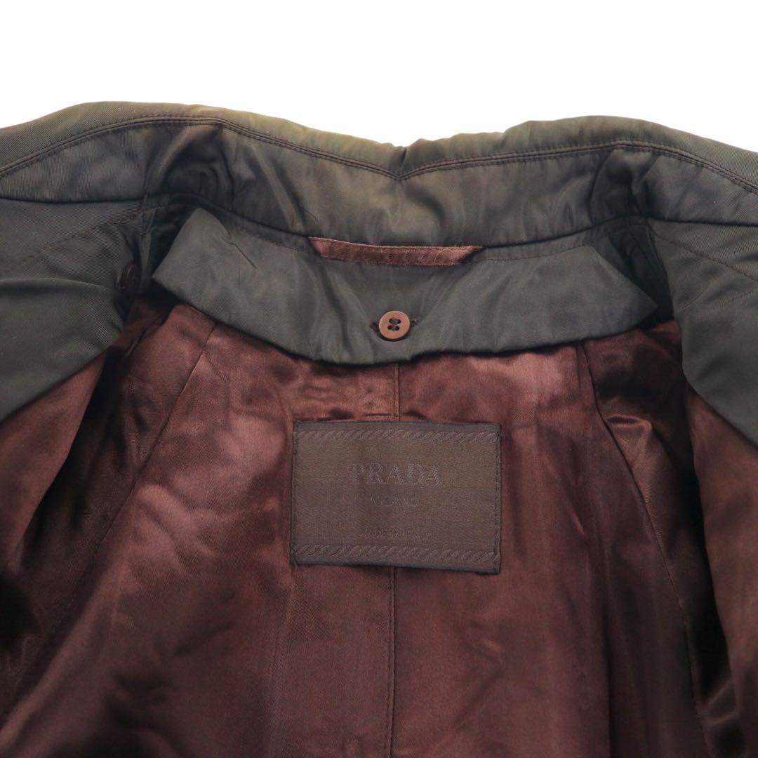 PRADA イタリア製 バルマカーン ナイロン ステンカラーコート S