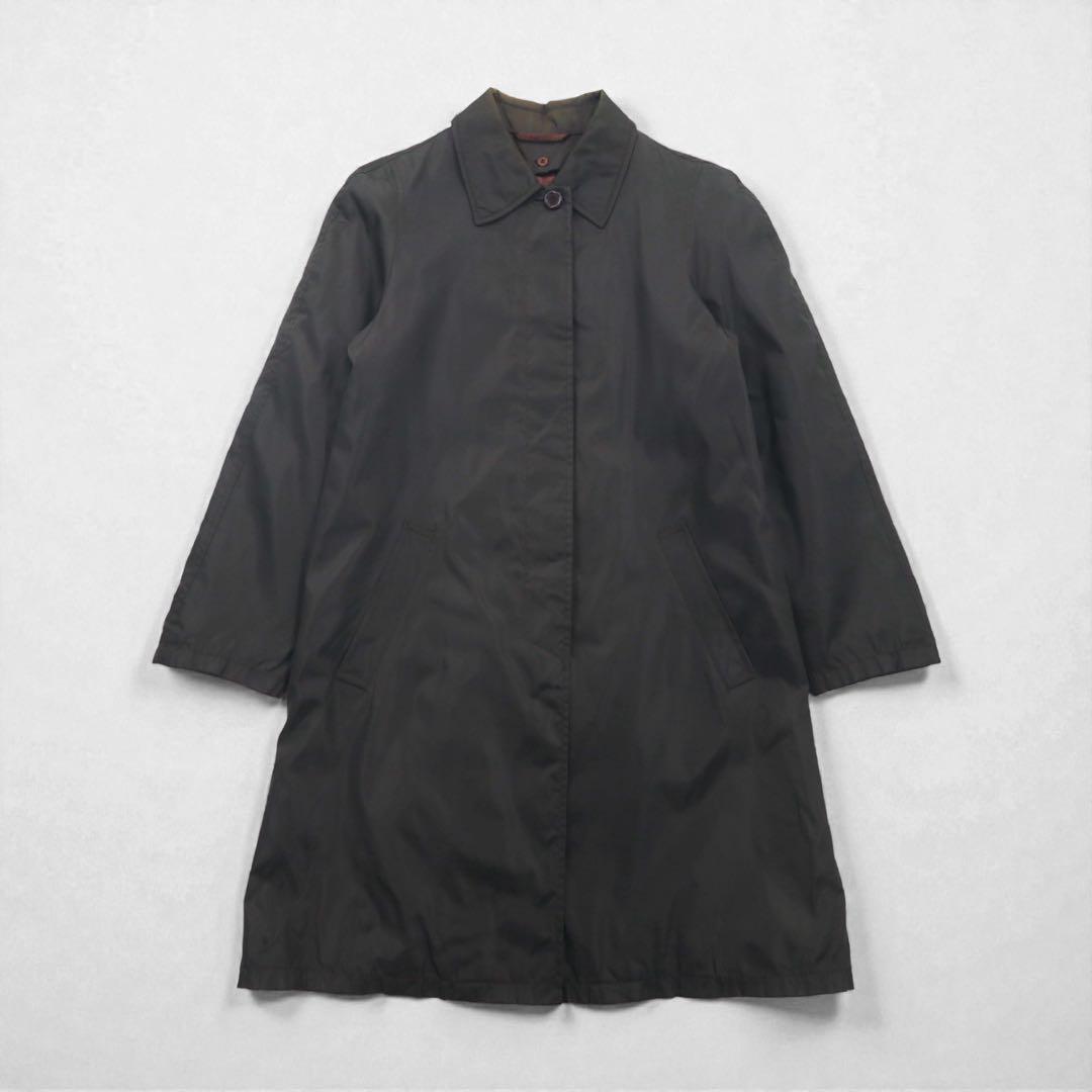 PRADA イタリア製 バルマカーン ナイロン ステンカラーコート S
