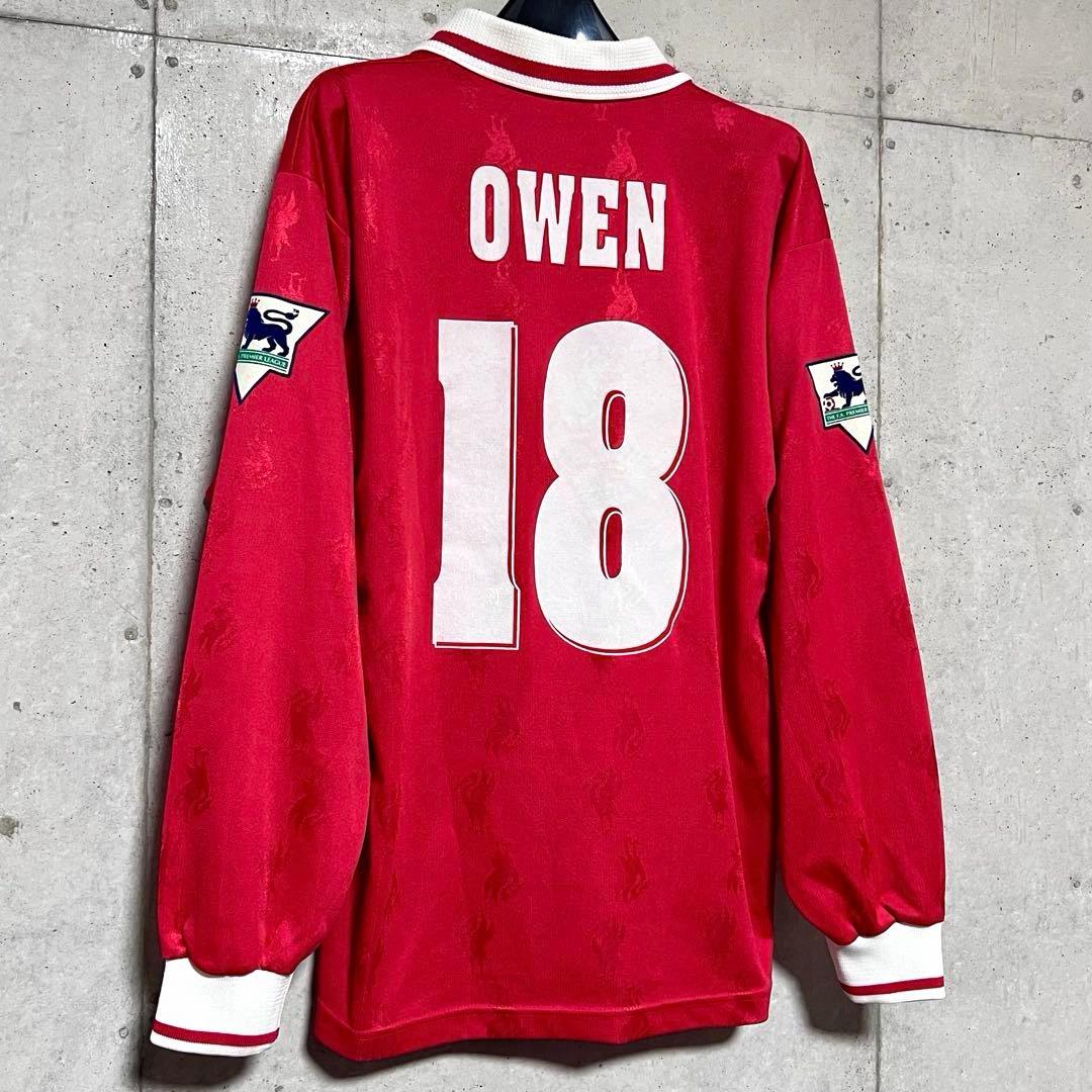【当時物/長袖】96/97 リヴァプールFC ♯18 オーウェン【Lサイズ相当】