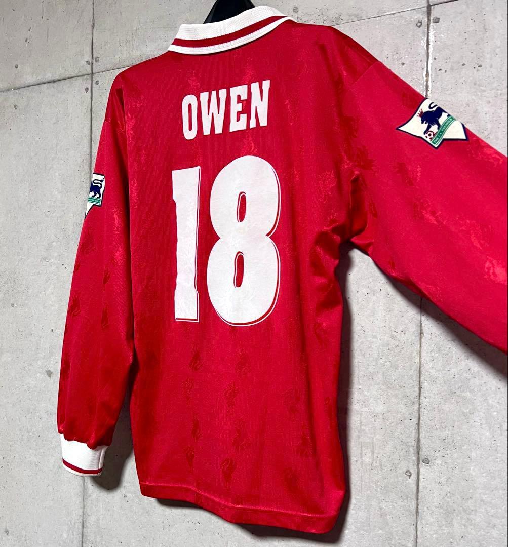 【当時物/長袖】96/97 リヴァプールFC ♯18 オーウェン【Lサイズ相当】