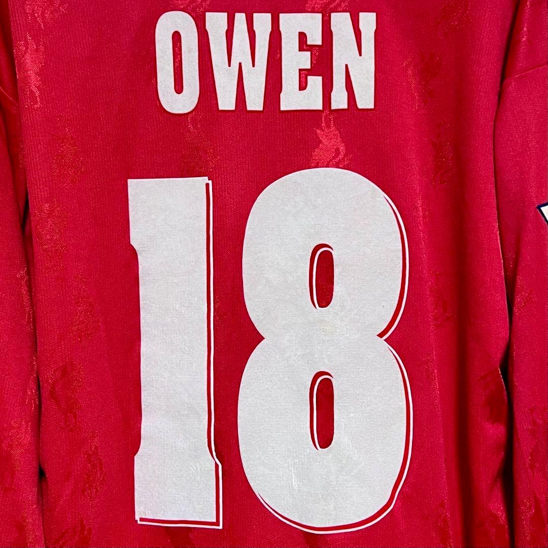 【当時物/長袖】96/97 リヴァプールFC ♯18 オーウェン【Lサイズ相当】