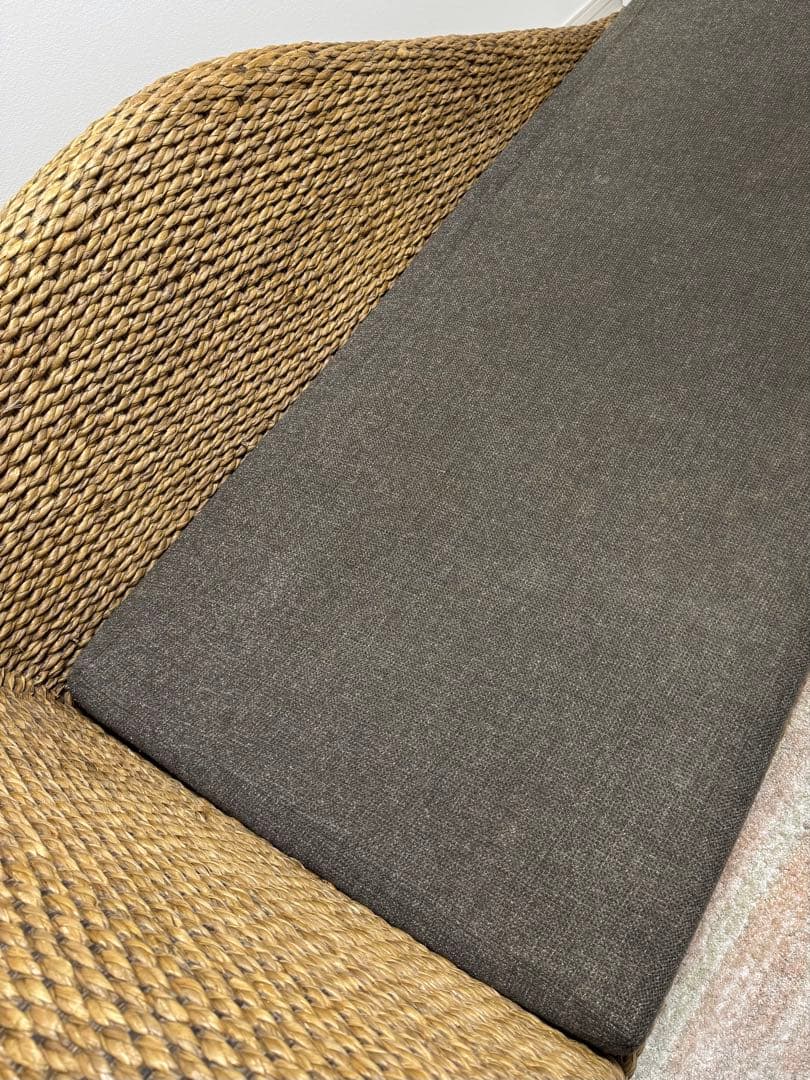 a.flat アジアンヒヤシンスソファ　2.5人掛け　アジアン家具　バリ風