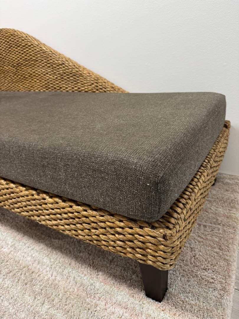 a.flat アジアンヒヤシンスソファ　2.5人掛け　アジアン家具　バリ風