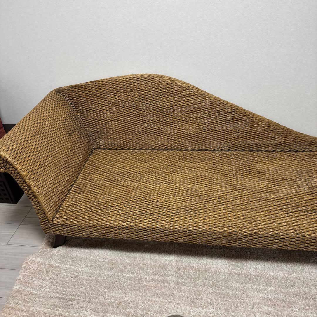 a.flat アジアンヒヤシンスソファ　2.5人掛け　アジアン家具　バリ風