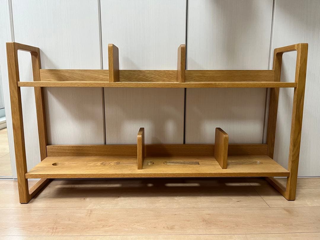 アクタス　デスク　上棚　ラック　本棚　2段