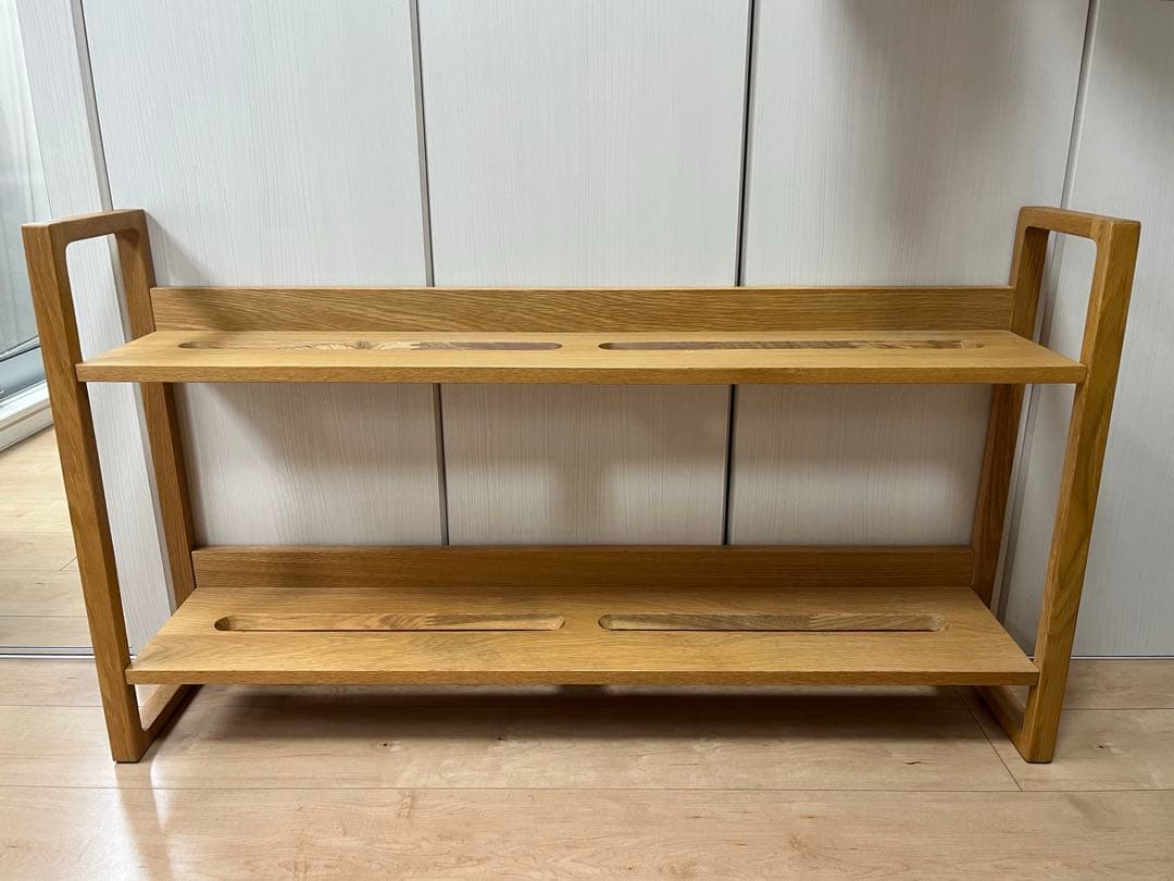 アクタス　デスク　上棚　ラック　本棚　2段