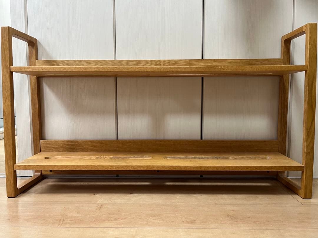 アクタス　デスク　上棚　ラック　本棚　2段