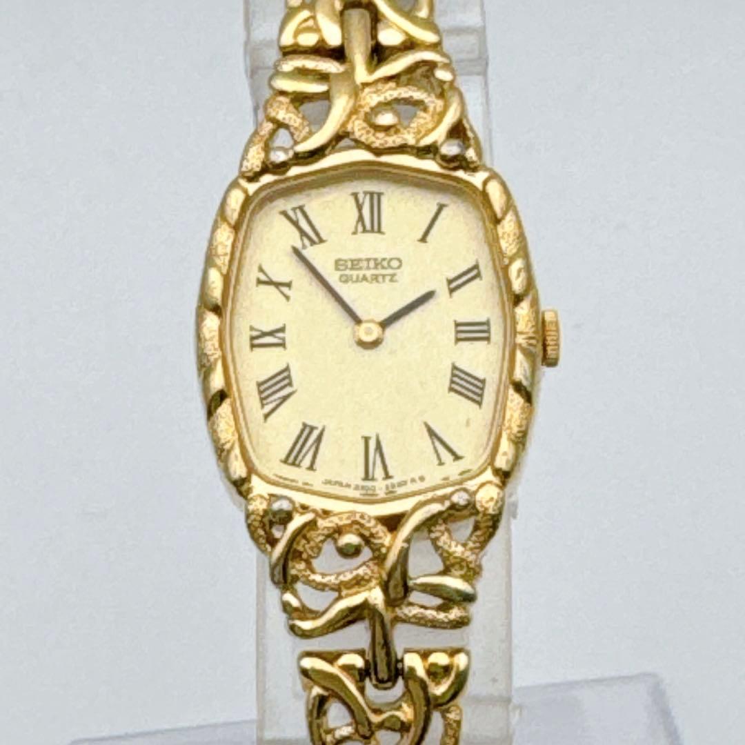 【希少】SEIKO セイコー ゴールド ブレスレット ドレスウォッチ 腕時計