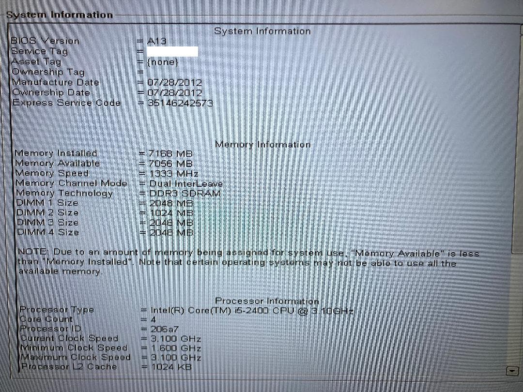 ミニPC DELL OptiPlex 790 i5 7GB SSD+HDD Win11