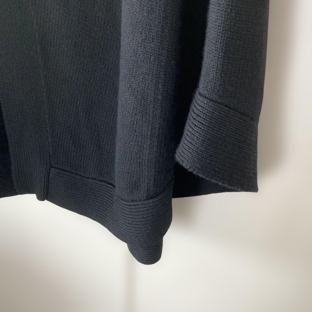 HYKE ハイク ウール　ポンチョ　ブラック