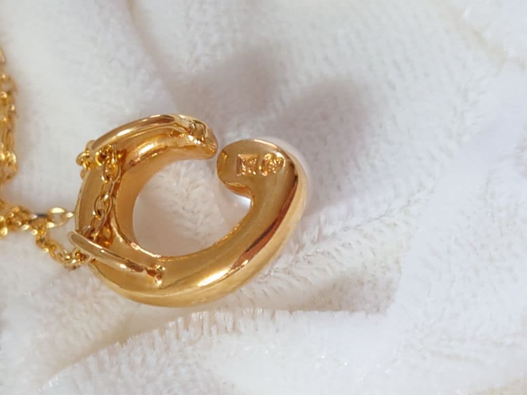 TASAKI　真珠一粒ネックレス ゴールドカラー