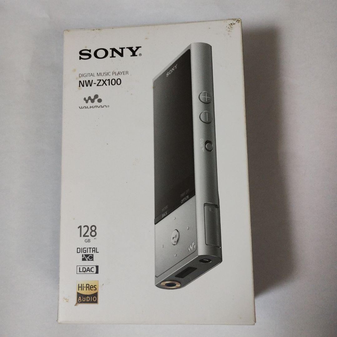 SONY ウォークマン ハイレゾ音源対応 NW-ZX100　純正レザーケース付き