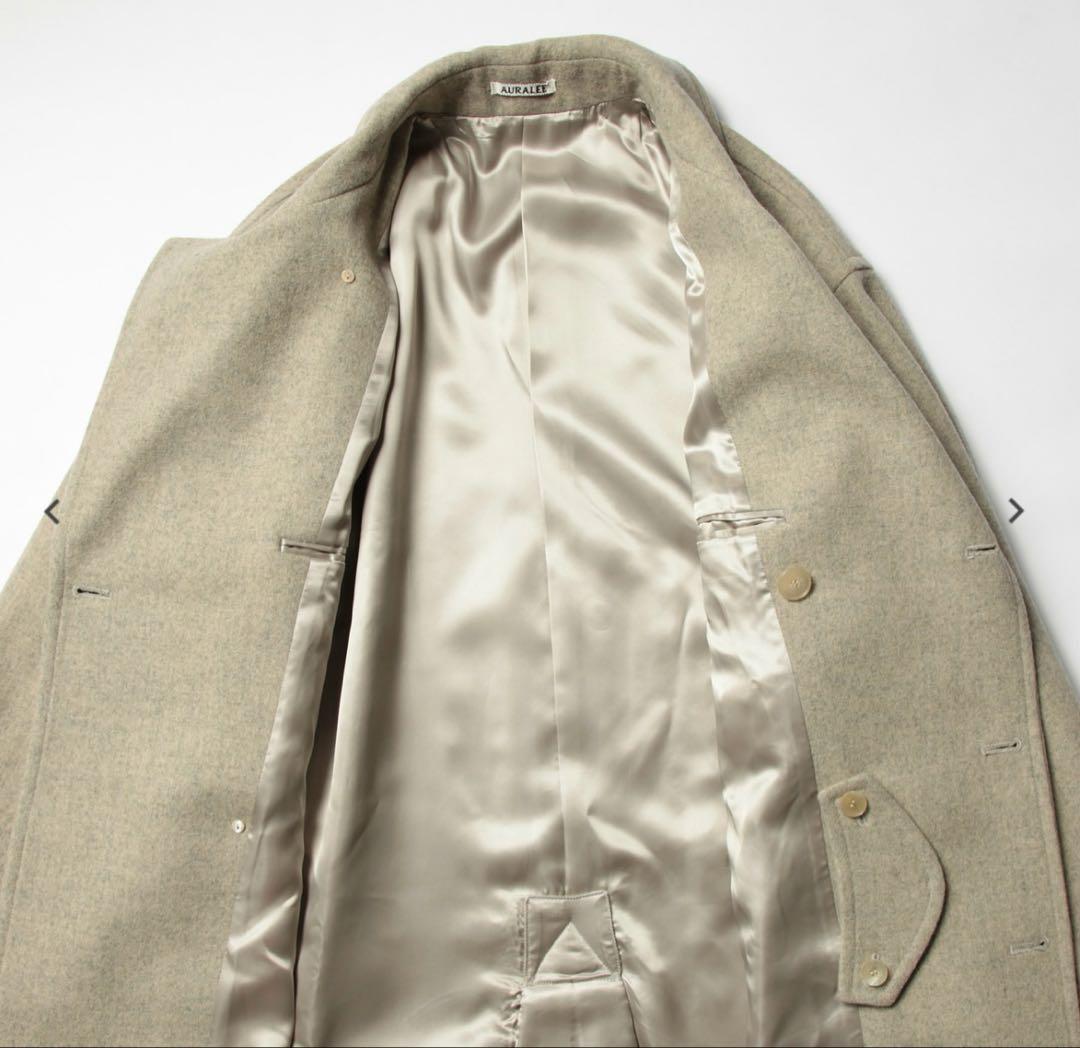 オーラリー SUPER MILLED SHETLAND WOOL COAT