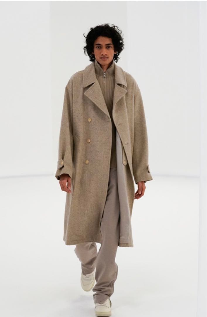 オーラリー SUPER MILLED SHETLAND WOOL COAT