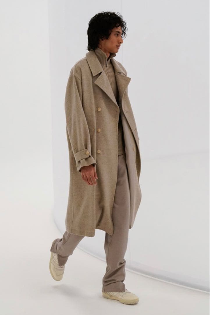 オーラリー SUPER MILLED SHETLAND WOOL COAT