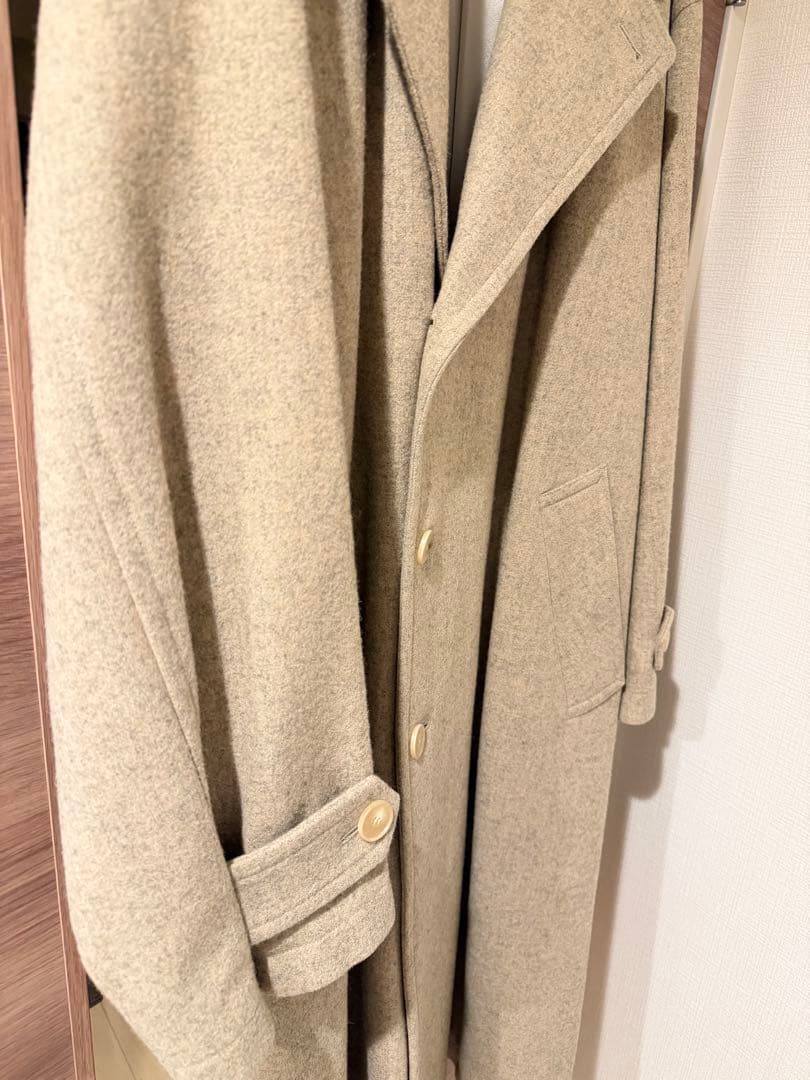 オーラリー SUPER MILLED SHETLAND WOOL COAT