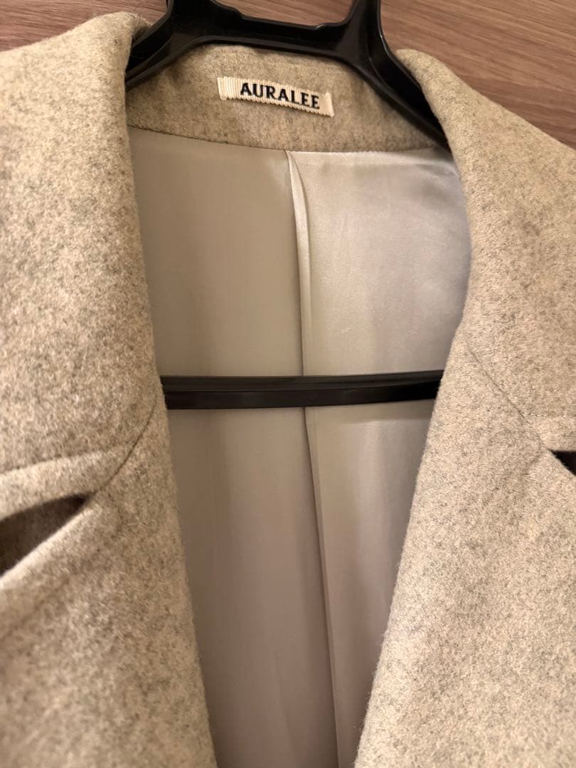 オーラリー SUPER MILLED SHETLAND WOOL COAT