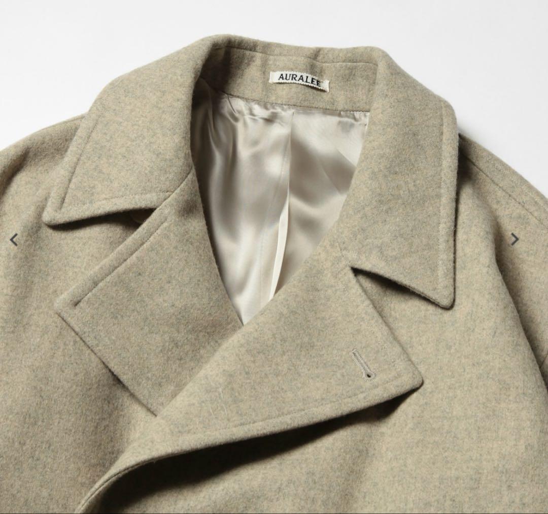 オーラリー SUPER MILLED SHETLAND WOOL COAT